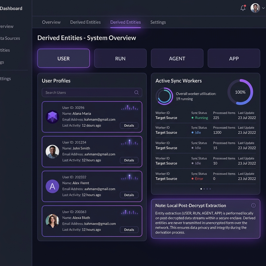 Derived Entities UI