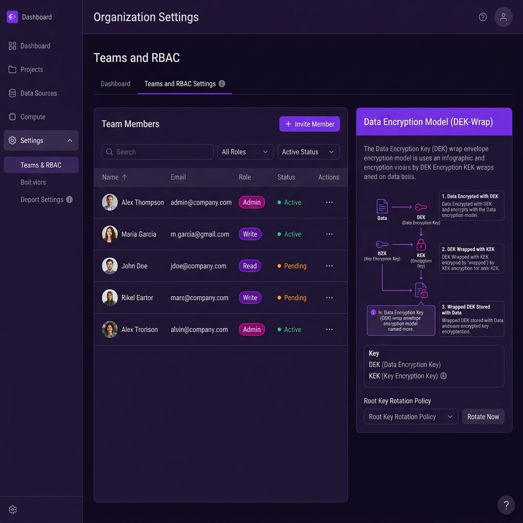 Teams and RBAC UI